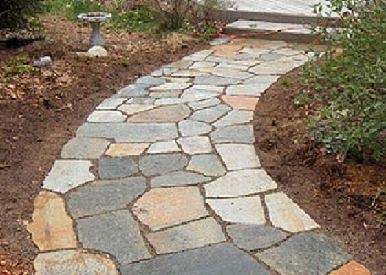 Use Flagstone in pathway.