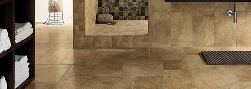 Travertine tiles for indoor use body