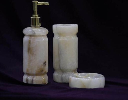 Decorative-stone-24257-set-of-3-natural-stone-bathroom-accessories-set-soap-dispenser-toothbrush-holder-cup-soap-dish-iStone